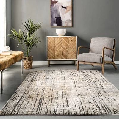 NuLOOM Estelle Faded Stripe Abstract Area Rug 7 NuLOOM Estelle Faded Stripe Abstract Area Rug - Image 7