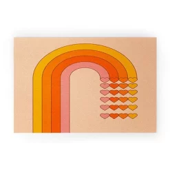 Circa78Designs Sweetheart Rainbow Looped Vinyl Welcome Mat - Society6 -Rug Sales Store GUEST 7404de3c b27b 4dfc ad87 b9e60eb8602b