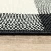Madeline Border Patio Rug Black/Ivory - Captiv8e Designs