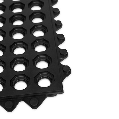 BirdRock Home 4 Pc Indoor Outdoor Drainage Utility Mat - 20 X 24" - Black 2 BirdRock Home 4 Pc Indoor Outdoor Drainage Utility Mat - 20 X 24" - Black - Image 2