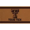 Evergreen Texas Tech University Logo Turf Mat, Brown- 28 X 16 Inches Indoor Outdoor Doormat