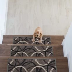 World Rug Gallery Moden Wavy Circles Non-Slip Stair Treads -Rug Sales Store GUEST 762549e2 4383 4e19 b5c7 aec1e06e79bc