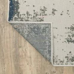 Trinity Modern Distressed Abstract Patio Area Rug Beige/Blue - Captiv8e Designs -Rug Sales Store GUEST 78025ae6 ad6d 4e3a a5d2 2007b50eb263