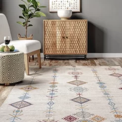 NuLOOM Kiya Machine Washable Moroccan Global Geometric Area Rug -Rug Sales Store GUEST 78a43a75 8b9f 497f b2ae c4bacfa4ad9c