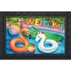 Briarwood Lane Welcome To The Pool Summer Doormat Indoor Outdoor