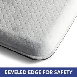 J&V TEXTILES Anti Fatigue Kitchen Mat Cushioned Anti Fatigue, Non Slip Waterproof Mat Standing Desk, 20x36x1/2 Inches (Wine A Little)