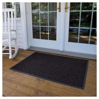 3'x5' Solid Doormat Charcoal - HomeTrax 1 3'x5' Solid Doormat Charcoal - HomeTrax