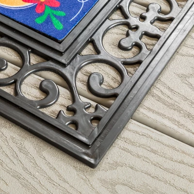 Evergreen Indoor Outdoor Doormat Bundle Set Of 5 - Frame And 4 Welcome Seasonal Inserts Pumpkins Lemonade Snowman Floral 8 Evergreen Indoor Outdoor Doormat Bundle Set Of 5 - Frame And 4 Welcome Seasonal Inserts Pumpkins Lemonade Snowman Floral - Image 8