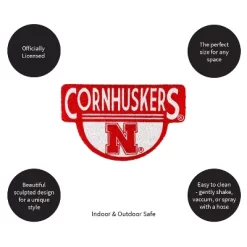 Evergreen University Of Nebraska Indoor Outdoor Natural Shaped Coir Doormat 1'6"x2'4" Multicolored -Rug Sales Store GUEST 8400cf5a 25cb 493a bdb0 0911d0e1ba3b