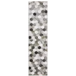 Marcel Geometric Block Animal Print Area Rug White/Gray - Captiv8e Designs -Rug Sales Store GUEST 84c58218 37c9 482e a8d5 33bc470148bd