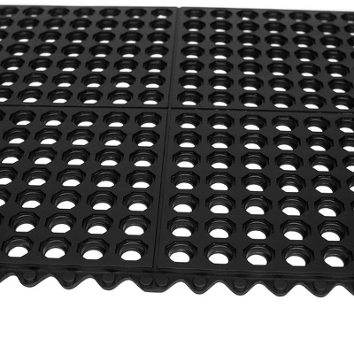 BirdRock Home 4 Pc Indoor Outdoor Drainage Utility Mat - 20 X 24" - Black 1 BirdRock Home 4 Pc Indoor Outdoor Drainage Utility Mat - 20 X 24" - Black