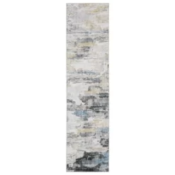 Micah Washable Distressed Abstract Indoor Area Rug Gray/Blue - Captiv8e Designs -Rug Sales Store GUEST 8b5a02bb 13b7 4df2 90bb 0fbf3e6815ab