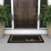 MDesign Welcome Doormat With Natural Fibers Decorative Script
