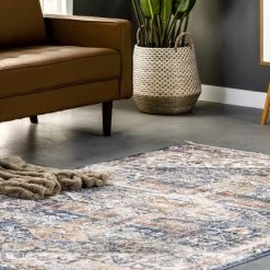 NuLOOM Hannah Distressed Traditional Medallion Fringe Area Rug -Rug Sales Store GUEST 8d0ee11f 660d 49c0 865e 8df660ce69ab