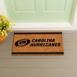 Evergreen Carolina Hurricanes Logo Turf Mat, Brown- 28 X 16 Inches Indoor Outdoor Doormat -Rug Sales Store GUEST 8df59c8c 6bcb 41b0 95a0 c376a4a1d824