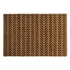 Fishbone Indoor/Outdoor Coir Doormat Black/Natural - Entryways -Rug Sales Store GUEST 8ea42d33 103c 46f9 b2b8 d8e0232f749f