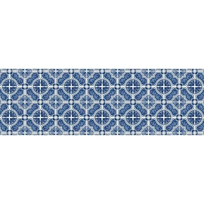 FlorArt French Quarter Low Profile Easy Clean Kitchen Mat Blue/White - Bungalow Flooring 8 FlorArt French Quarter Low Profile Easy Clean Kitchen Mat Blue/White - Bungalow Flooring - Image 8