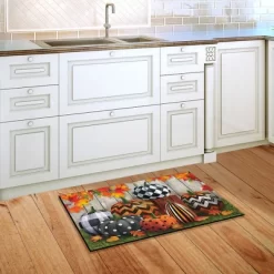 Briarwood Lane Patterned Pumpkins Autumn Doormat Leaves Indoor Ou -Rug Sales Store GUEST 92553849 49ae 4205 bbed f7d123a43201