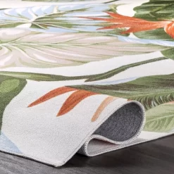 NuLOOM Nevaya Machine Washable Floral Leaves Area Rug -Rug Sales Store GUEST 932f09d2 10bf 46e9 ae63 e03cd54493dd