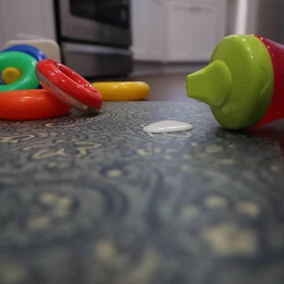 FlorArt Paisley Park Low Profile Easy Clean Kitchen Mat Light Green - Bungalow Flooring 4 FlorArt Paisley Park Low Profile Easy Clean Kitchen Mat Light Green - Bungalow Flooring - Image 4