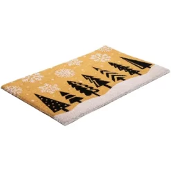 Northlight Trees And Snowflakes Natural Coir Christmas Outdoor Doormat 18" X 30" -Rug Sales Store GUEST 968e82f2 6f68 4416 99d8 53786c878ac1