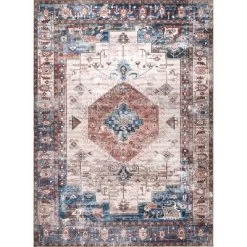 NuLOOM Eliza Machine Washable Traditional Medallion Area Rug -Rug Sales Store GUEST 9a201ce3 61e5 42aa 8b26 8cd10c50cecd