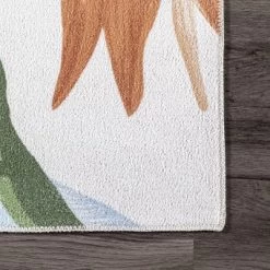 NuLOOM Nevaya Machine Washable Floral Leaves Area Rug -Rug Sales Store GUEST 9a415147 b03a 40c9 be7a 089fff4c705a