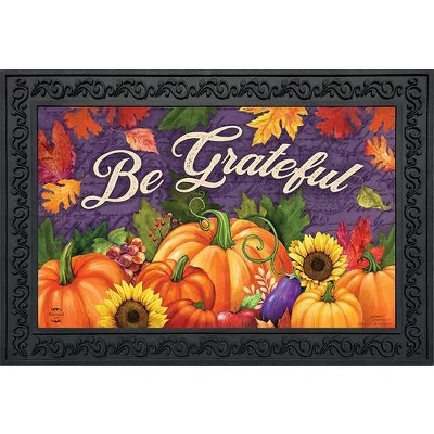 Briarwood Lane Be Grateful Fall Doormat Pumpkins Floral Indoor Ou 1 Briarwood Lane Be Grateful Fall Doormat Pumpkins Floral Indoor Ou