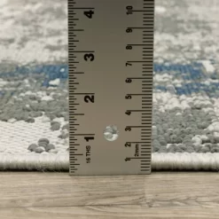 Trinity Modern Distressed Abstract Patio Area Rug Beige/Blue - Captiv8e Designs -Rug Sales Store GUEST 9d414d33 1825 467e 99ab 1156531afa38