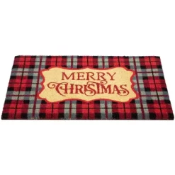 Northlight Red And Black Plaid "Merry Christmas" Rectangular Doormat 18" X 30" 7 Northlight Red And Black Plaid "Merry Christmas" Rectangular Doormat 18" X 30" -Rug Sales Store GUEST 9e84654b b9f7 4cf8 8800 090bc247b92b