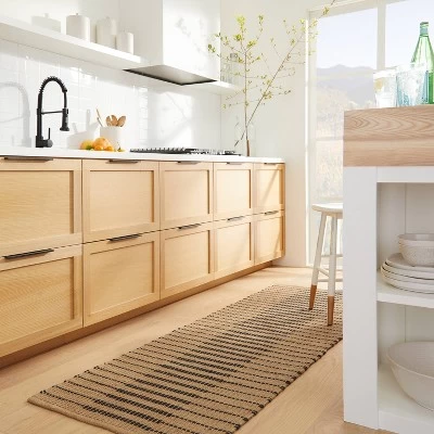 Reseda Hand Woven Striped Jute Cotton Area Rug Black - Threshold™ Designed With Studio McGee 1 Reseda Hand Woven Striped Jute Cotton Area Rug Black - Threshold™ Designed With Studio McGee