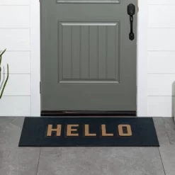 1'7.5"x3'11" 'Hello' Doormat Black/Tan - Threshold™ 7 1'7.5"x3'11" 'Hello' Doormat Black/Tan - Threshold™ -Rug Sales Store GUEST a27f9ca5 14a7 4fc2 8728 28e6d1b52f17