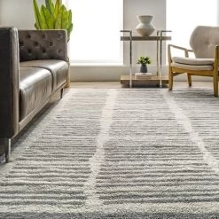 NuLOOM Tayshia Machine Washable Wool Modern Striped Area Rug -Rug Sales Store GUEST a5111e17 cdb0 4257 9acd b24f1477ab50