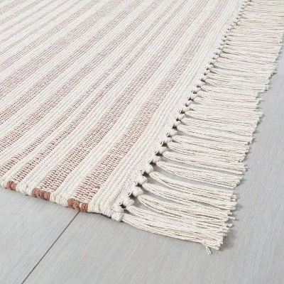 Stripe With Fringe Area Rug - Hearth & Hand With Magnolia 1 Stripe With Fringe Area Rug - Hearth & Hand With Magnolia