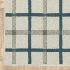 Trinity Textured Plaid Patio Area Rug Beige/Blue - Captiv8e Designs 17 Trinity Textured Plaid Patio Area Rug Beige/Blue - Captiv8e Designs -Rug Sales Store GUEST a8a48046 cfce 4133 ba96 8dd63d0efd9a