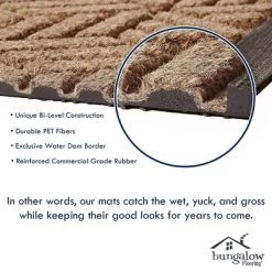 2'x3' Aqua Shield Beach Comber Indoor/Outdoor Doormat - Bungalow Flooring -Rug Sales Store GUEST aa6c5bf3 0c28 48dd 9bfc 98c25d0ac5dc