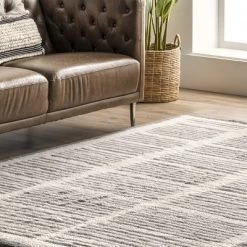 NuLOOM Tayshia Machine Washable Wool Modern Striped Area Rug -Rug Sales Store GUEST ac386de2 dba0 4784 81e9 0581e9da913d