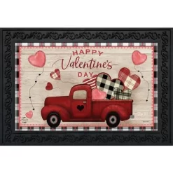 Valentine's Love Pickup Primitive Doormat Holiday 30" X 18" Briarwood Lane