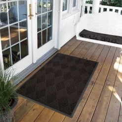 2'x3' Solid Diamond Doormat Charcoal - HomeTrax