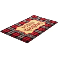 Northlight Red And Black Plaid "Merry Christmas" Rectangular Doormat 18" X 30" 8 Northlight Red And Black Plaid "Merry Christmas" Rectangular Doormat 18" X 30" -Rug Sales Store GUEST ac9774da 7cfe 43f8 9c00 1983e03c2307