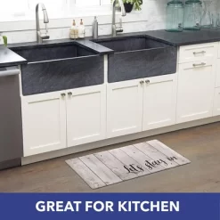 J&V TEXTILES Anti Fatigue Kitchen Mat Cushioned Anti Fatigue, Non Slip Waterproof Mat Standing Desk, 20x36x1/2 Inches (Let's Stay In) -Rug Sales Store GUEST af5fe9a1 b388 451b 8a6e ef1335749140