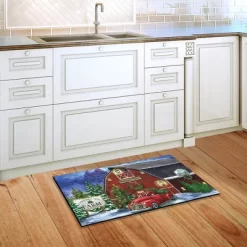 Christmas Tree Farm Doormat Red Pickup Indoor Outdoor 30" X 18" Briarwood Lane -Rug Sales Store GUEST b385a13b 0c65 4cb7 afc1 b6011905d625