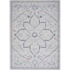 Nicole Curtis Machine Washable Series 1 Farmhouse Medallion Indoor Rug -Rug Sales Store GUEST b42342d4 f484 4123 8c24 6cdc279cd00e