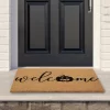 Northlight Natural Coir Pumpkin "Welcome" Halloween Doormat 18" X 30"