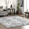 NuLOOM Arie Diamond Machine Washable Area Rug