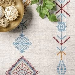 NuLOOM Kiya Machine Washable Moroccan Global Geometric Area Rug -Rug Sales Store GUEST b6082660 c09e 4d52 9bf9 58808902425e