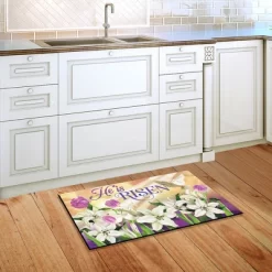 He Is Risen Lilies Easter Doormat Religious Indoor Outdoor 30" X 18" Briarwood Lane 5 He Is Risen Lilies Easter Doormat Religious Indoor Outdoor 30" X 18" Briarwood Lane -Rug Sales Store GUEST b7049881 ae0a 4bc0 946a 1cbc48caf788