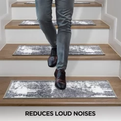 World Rug Gallery Distressed Contemporary Bohemian Non-Slip Stair Treads -Rug Sales Store GUEST b7feab11 621c 461a b30f 8a11e9c87a8d