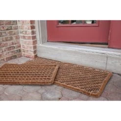 1'2" X 2'6" Geometric Stripes Wire Brush Indoor/Outdoor Doormat Natural/Silver - Entryways 7 1'2" X 2'6" Geometric Stripes Wire Brush Indoor/Outdoor Doormat Natural/Silver - Entryways -Rug Sales Store GUEST bc044b07 a094 4a4a abb1 abe7bb1424e5