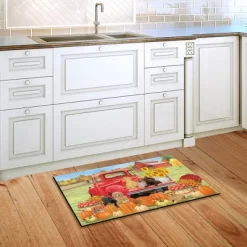 Fall Puppies Doormat Pumpkins Floral Indoor / Outdoor 30" X 18" Briarwood Lane -Rug Sales Store GUEST bda4ed47 da19 4ef8 8ebe 49a6d22558a9